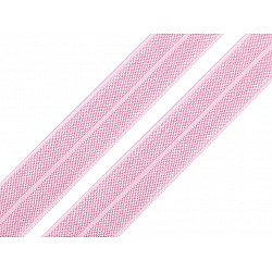 Bias elastic 18 mm (pachet 5 m) - roz foarte deschis