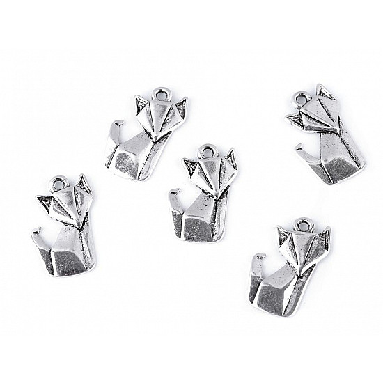 Pandantiv Origami, Vulpe (pachet 5 buc.)