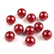 Perle plastic Glance, Ø10 mm (pachet 20 g) - roșu