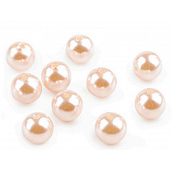 Perle plastic Glance, Ø10 mm (pachet 20 g) - roz pudrat