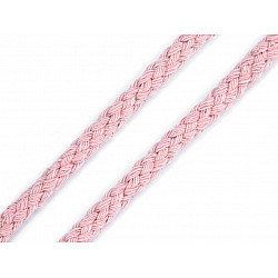 Șnur din bumbac, Ø5 mm (card 10 m) - roz pudrat