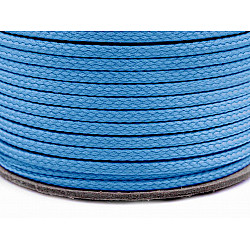 Șnur poliester PES, Ø4 mm (rola 100 m) - albastru celest