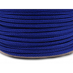 Șnur poliester PES, Ø4 mm (rola 100 m) - albastru regal