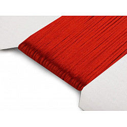 Șnur satinat, Ø1 mm (card 25 m) - roșu