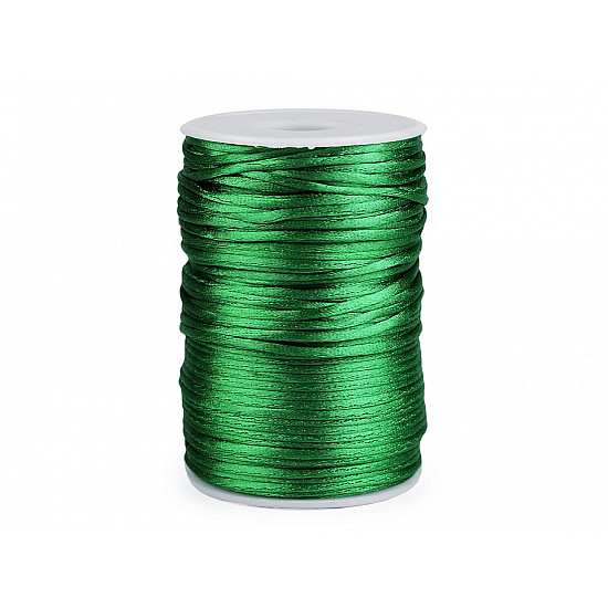 Șnur satinat, Ø2 mm (rola 95 m) - verde pastel