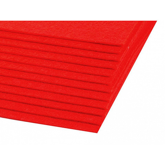Coli fetru, 20x30 cm, 300 g / m², 2 bucati - roșu