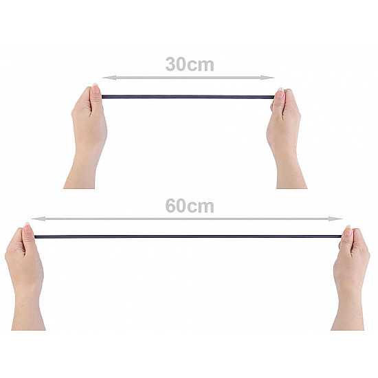 Elastic lat simplu, lățime 7 mm (card 5 m) - gri