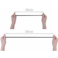 Elastic lat confecții, lățime 7 mm (card 5 m) - alb