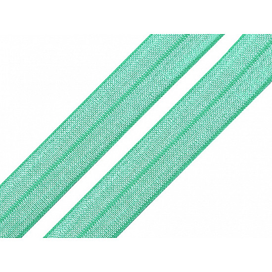 Elastic bias, lățime 20 mm (card 25 m) - verde mentă