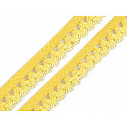 Elastic decorativ, lățime 15 mm (card 25 m) - galben