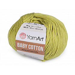 Fir de tricotat Baby Cotton, 50 g - verde deschis