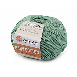 Fir de tricotat Baby Cotton, 50 g - verde pal