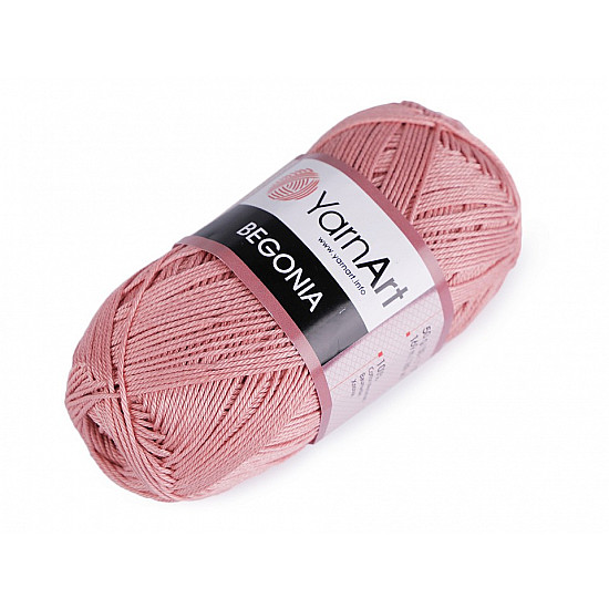 Fir de tricotat Begonia, 50 g - roz vintage