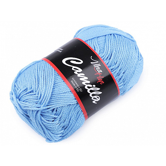 Fir de tricotat Camilla, 50 g - albastru celest