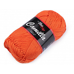 Fir de tricotat Camilla, 50 g - portocaliu morcov