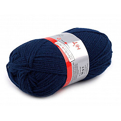 Fir de tricotat Hit, 50 g - albastru închis