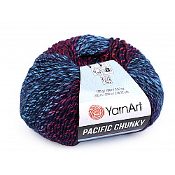 Fir de tricotat Pacific Chunky, 100 g, albastru - mov