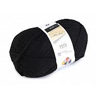 Fir de tricotat Yetti, 100 g - negru
