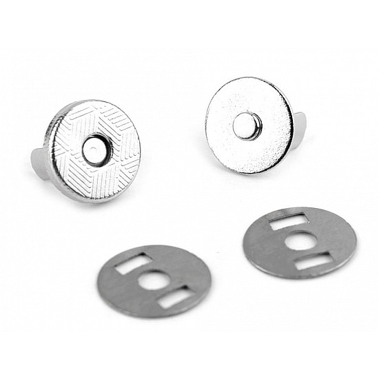 Închizatori / Capse magnetice, Ø10 mm, nichel, 5 seturi