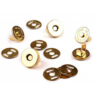 Închizatori / Capse magnetice, Ø15 mm, auriu, 5 set