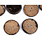 Nasturi cocos, față dublă, mărimea Ø38,1 mm, natural mediu, 100 buc.
