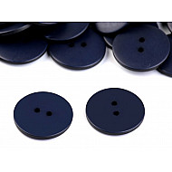 Nasturi plastic, 2 găuri, mărimea Ø23 mm, albastru întunecat, 10 buc.
