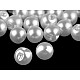 Perle de cusut / nasturi, Ø10 mm, alb sidefat, 20 buc.
