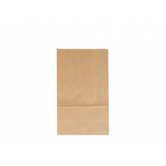 Pungi hârtie 8,8 x 17 x 5,5 cm (pachet 50 Buc.) - maro natural
