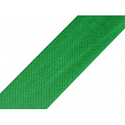 Bandă bias satinată, lățime 20 mm (card 20 m) - Vibrant Green