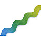 Bandă zig-zag curcubeu, lățime 6 mm, multicolor, 1 m