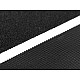 Bandă arici cu profil mic la metru, complet (puf + scai), 10 cm, negru