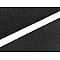 Bandă arici cu profil mic la metru, complet (puf + scai), 50 mm, negru