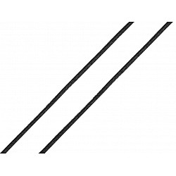Elastic rotund, Ø1,2 mm, negru, 45 m