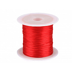 Fir elastic plat, 1 mm, roșu