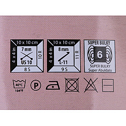 Fir de tricotat / croșetat Macrame Cord, 250 g - roz somon închis
