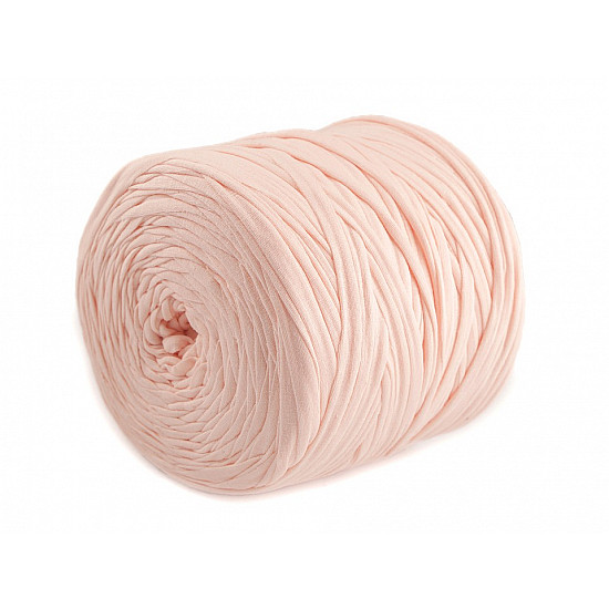Bandă de tricotat Spaghetti, 650-700 g - roz pudrat