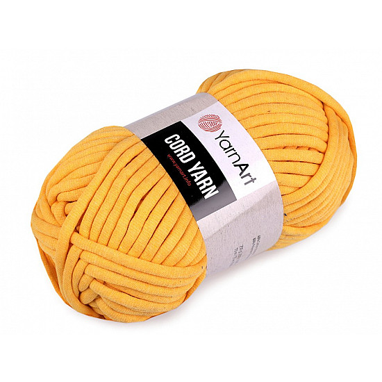 Fir de tricotat Cord Yarn, 250 g - galben - închis