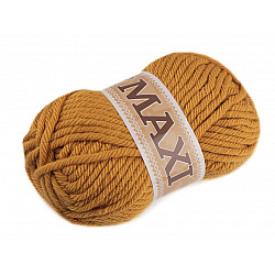 Fir de tricotat Jumbo Maxi, 100 g - galben muștar
