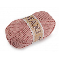 Fir de tricotat Jumbo Maxi, 100 g - roz pudrat