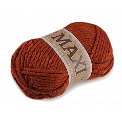 Fir de tricotat Jumbo Maxi, 100 g - ruginiu mediu