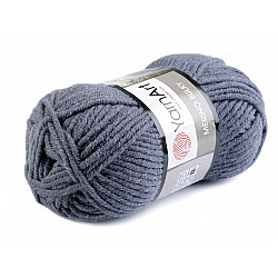 Fir de tricotat Merino bulky, 100 g - gri albăstrui