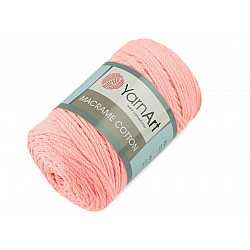 Fir de tricotat / croșetat Macrame Cotton, 250 g - roz pudrat