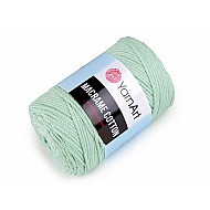 Fir de tricotat / croșetat Macrame Cotton, 250 g - verde mentă