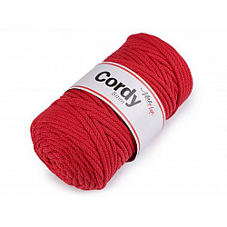 Fir tricotat / Șnur macrame, (pachet 100 m) - roșu cinabru