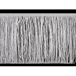 Chainette fringe 20 cm - White (1 Meter)