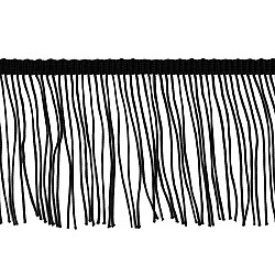 Chainette fringe 10 cm - Black (1 Meter)
