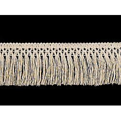 Cotton fringes width 55 mm - Burlap (9 Meters)