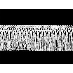 Cotton fringes width 55 mm - White (9 Meters)