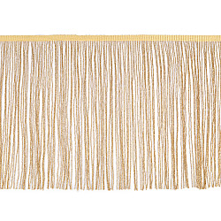 Fringe trim with lurex, width 25 cm - Gold lt. (1 Meter)