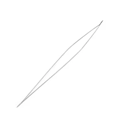 Big eye beading needle 100 mm - Nickel (1 Piece)
